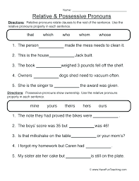possessive adjective worksheet pdf grade 2