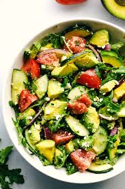 Noodles lettuce cucumber peppers onion and strawberries can l.make a salad with this. Avocado Tomato And Cucumber Arugula Salad The Recipe Critic