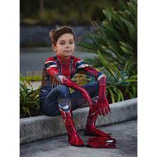 Covers you from head to toe. Kids Iron Spider Costume Kids Spiderman Homecoming Cosplay Suit For Holloween