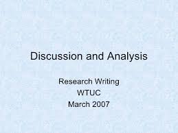 This section includes information on what primary research is, how to get started, ethics involved with primary research and different types of research you can do. Writing The Discussion And Analysis