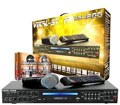 Vocal Star Vs 1200 Cdg Dvd Hdmi Karaoke Machine With Bluetooth Including 2 Wired Microphones And 150 Top Party Songs