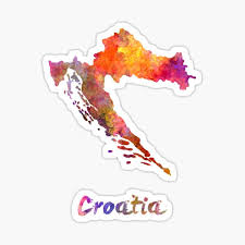 Durch klicken auf die karte oder diesen link können sie sie öffnen, drucken oder herunterladen: Sticker Kroatien Redbubble