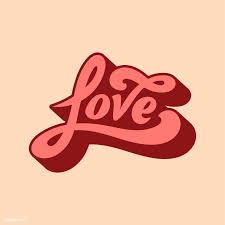 Love Word Typography Style Illustration Free Image By Rawpixel Com Tvzsu Art Collage Wall Free Illustrations Typography