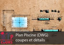 Plan Detail Piscine Dwg N 021 Cours Btp
