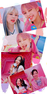 Rosé pairs crop tops and skirts both on and offstage, while jisoo often sports knitwear such as cardigans and favours headpieces like hats and hairbands. Blackpink Jennie Ice Cream Lockscreen Wallpaper Blackpink Jennie Black Pink Kpop Ice Cream Wallpaper