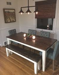 Stunning Hand Crafted Farmhouse Tables Emmor Works Kitchen Table Wood Farmhouse Dining Room Table Kitchen Table Bench