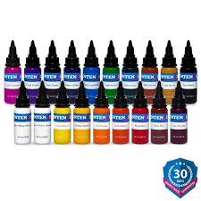 Intenze Color Tattoo Ink Sets Intenze Tattoo Ink