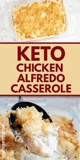 Keto Chicken Alfredo Casserole Delicious Dinner Recipe Keto Recipes Dinner Keto Recipes Easy Alfredo Casserole Recipe