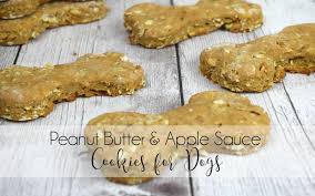 Peanut Butter Apple Sauce Cookies For Dogs The Everyday Dog Mom Recipe Organic Dog Treats Recipe Dog Biscuit Recipes Natural Dog Treats Recipes