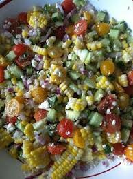 Black Bean Corn Feta Dip Apple Cider Vinegar And What I Ate Summer Salad Corn Avocado Tomato Feta Cucumber Red Onion With A Cilantro Vinaigrette Summer Salads Healthy Recipes Recipes
