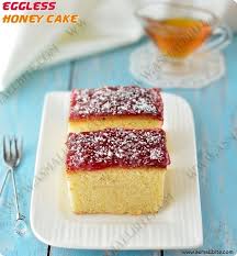 This Eggless Honey Cake Recipe X2f Indian Bakery Style Cake Is Actually Introduced By Bangalore Iyen Honey Cake Recipe Honey Cake Recipe Indian Cake Recipes