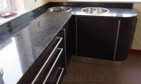 A butcher block countertop is a nice partner for modern, steel appliances. Steel Grey Granite Kitchen Countertop India From Poland Stonecontact Com