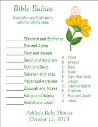 24 Personalized Bible Babies Baby Shower Game Christian Baby Shower Baby Shower Games Baby Shower Fun