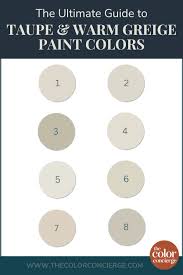 Best Taupe And Warm Greige Paint Colors