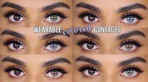 To go from blue or green eyes to dark brown eyes, opaque tint contacts are. Realistic Colored Contact Lenses For Dark Eyes Desio First Impression Review Glambymyra Youtube