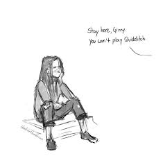 Come On Ginny S Not Bad Said George Fairly Sitting Down Next To Fred Actually I Dunno How S Harry Potter Anime Harry Potter Puns Harry Potter Fan Art