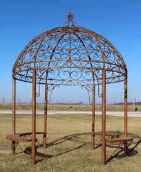 This outsunny 3m x 3.6m gazebo is ideal for those of you require a permanent gazebo that can be secured and left outdoors all year round, especially if you have the room for it. Wrought Iron Garden Gazebos Pergola