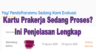 Lihat ide lainnya tentang kartun, wallpaper lucu, gambar. Kartu Prakerja Sedang Proses Artinya Apa Ini Penjelasan Lengkap Go Bizz Com