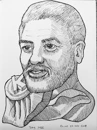 Artist references crocutable art for inktober pose