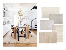 For kitchens, you should opt for a rug that leaves 6 inches of space between the cabinets and the edge of the rug. Modern Farmhouse Dining Room Rugs Decorist
