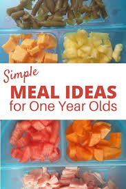 Simple Food Ideas For 1 Year Old Easy Toddler Meals Baby Food Recipes Healthy Toddler Meals