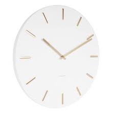 Black And Gold Wall Clock Uk Charm Metal Wall Clock With Gold Markers White Gold Wall Clock Wall Clocks Uk Wall Clock