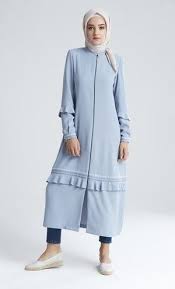M5176 Tugba Pardesu Tarz Moda Batik Elbise Giyim