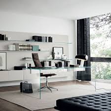 Air Modern Glass Desk By Gallotti Radice Klarity Glass Furniture Modern Home Office Furniture Home Office Design Office Interior Design