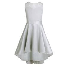 Robe soirée fille 14 ans. Robe De Ceremonie Dentelle Fille Fleur Princesse De 4 A 14ans Enfants Dos V Col Fete Anniversaire Mariage Gris Cdiscount Pret A Porter