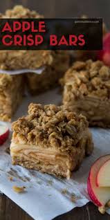 Easy Apple Crisp Bars Garnish With Lemon Apple Crisp Bars Recipe Apple Crisp Easy Dessert Recipes