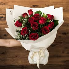 Romance 1 Dozen Roses Bouquet Arrangements Romantic Bouquet Oriental Lily