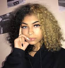 Keyrah 1 Curly Hair Styles Split Dyed Hair Curly Hair Styles Naturally