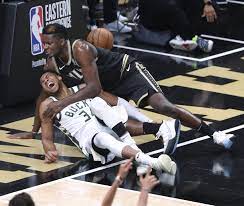 Antetokounmpo went down in the third quarter of the eastern conference finals contest after more: Suehtxm5kzao M