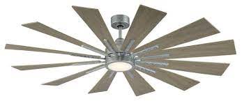 Monte carlo fans 3mavr60bskoa maverick 60 inch brushed steel with koa blades ceiling fan. Savoy House 60 760 12wo 168 Farmhouse 60 Inch Ceiling Fan With Light Kit Farmhouse Ceiling Fans By Buildcom Houzz