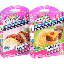 I make some delicious donuts with frosting and sprinkles with this new. Yummy Nummies Mini Kitchen Magic Deluxe Set Terrific Tacos Best Ever Burger Variety Pack 2 Ct Pack Walmart Com Walmart Com