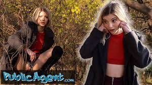 Public Agent Hot blonde is caught pissing in the woods and takes cash for  sex with big cock