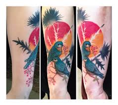 My tattoo gallery, the best tatoo galleries on the internet!. Sunset Blackthorn Birds Tattoo By Julia Rehme Best Tattoo Ideas Gallery