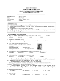 Materi bahasa inggris kelas 2 sd semester 2 berikut ini mencakup materi tentang prepositions, my house dan my family. Contoh Soal Bahasa Indonesia Kelas 7 Semester 2 Kurikulum 2013 Dapatkan Contoh