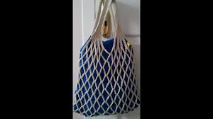 Aklımda çok daha fazla makrome tasarımı var. Pamuklu Makrome Ip Ile File Tarzi Canta 1 Bolum Crochet Net Bag Crochetnetbag Filecanta Youtube