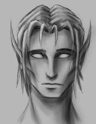 It Amp 039 S A Long Time Since I Drew Elves Back In Game This One Was Made In Photoshop Elf Drawings Male Portrait Warcraft Art