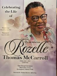 I was blessed to share in the homegoing celebration of Mrs.Rozelle Thomas  McCarroll. I was reminded of how small the world is by discovering that one  of my Alberta City mothers(Mrs.Fornis)was Mrs.