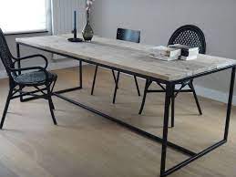 pure tafel steigerhout met stalen frame industriele tafel tafel steigerhout thuisdecoratie
