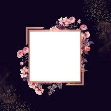 Beautiful Floral Frame Floralframe Rosegold Glitter Png Transparent Clipart Image And Psd File For Free Download Rose Frame Floral Border Design Happy Birthday Floral