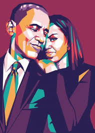 Maybe you would like to learn more about one of these? Obama And Michele Obama Poster By Tsaqif Baihaqi Displate Obama Poster Obama Art Pop Art
