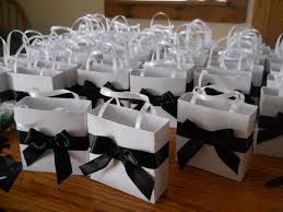 Black And White Wedding Party Elegant Black And White Wedding Party Favor Gift Bags Black And White Wedding Theme Wedding Party Favors Black And White Theme