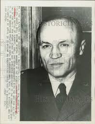 1955 Press Photo General Kenneth Fields of the Atomic Energy Commission in  D.C.