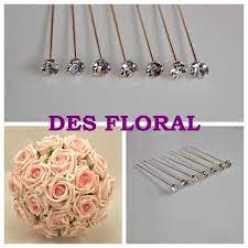Check out our diamante wedding pin selection for the very best in unique or custom, handmade pieces from our shops. Diy Artificial Rose Bouquet Silver Rhinestone Crystal Diamante Pins Five Colors Wedding Flowers Buttonholes For Bouquet Flowers Resin Crystal Baseflower Friends Aliexpress