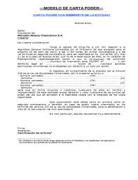 La carta poder notarial se diferencia de la carta poder regular porque se hace en presencia de un notario, lo que le otorga una mayor formalidad al si ya conoces lo que es una carta poder general, no te costará entender las implicaciones de una carta poder notarial, pues en esencia tienen los. Fillable Online Modelo De Carta Poder Carta Poder Con Membrete De La Entidad Fax Email Print Pdffiller
