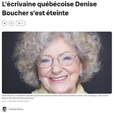 L'Adisq salue la carrière de Denise Boucher, auteure de plusieurs textes  dont « Un beau grand bateau », récipiendaire du Félix « Chanson de l'année  » en 1990. Nous offrons nos sincères