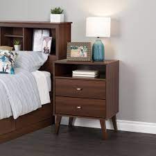 Longer think about themselves in just the house. Prepac Milo Mid Century Modern 2 Drawer Tall Nightstand With Open Shelf Cherry Walmart Com Walmart Com
